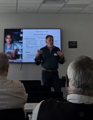 Presenting an agentic AI MVP case study at an SBDC session